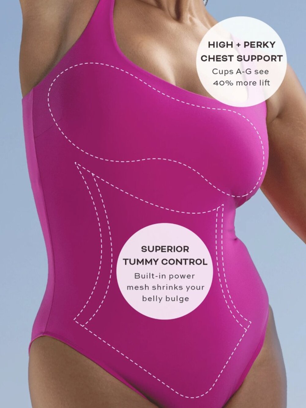 Styleest DreamSculpt Square Neck One Piece Cocoa M - Picture 6 of 11